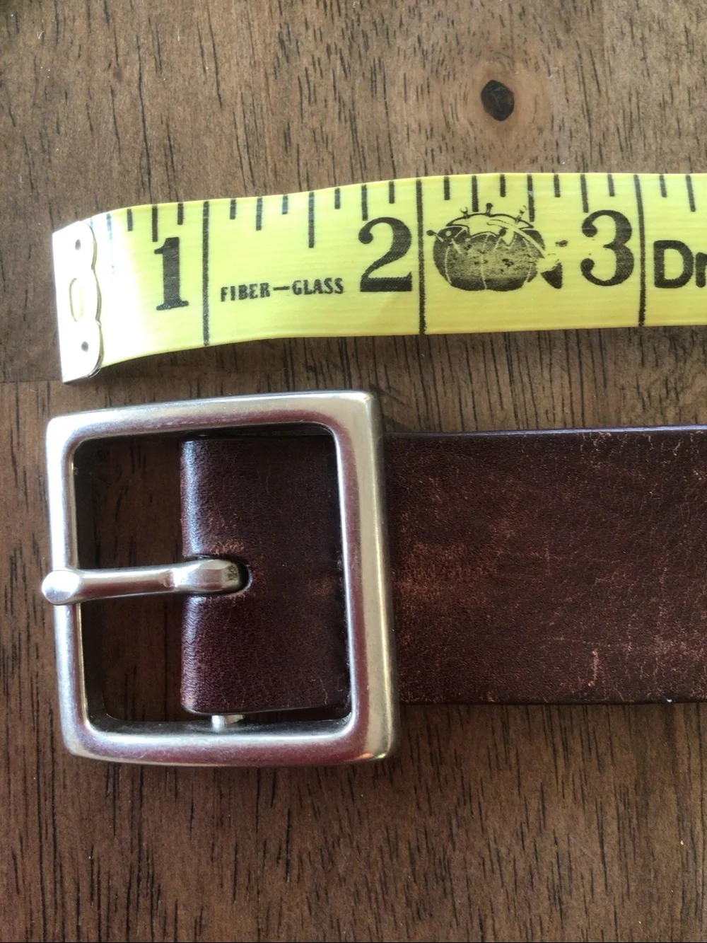 Brown Floral Embossed genuine Leather Waist Belt - Sz L/XL 40 inches